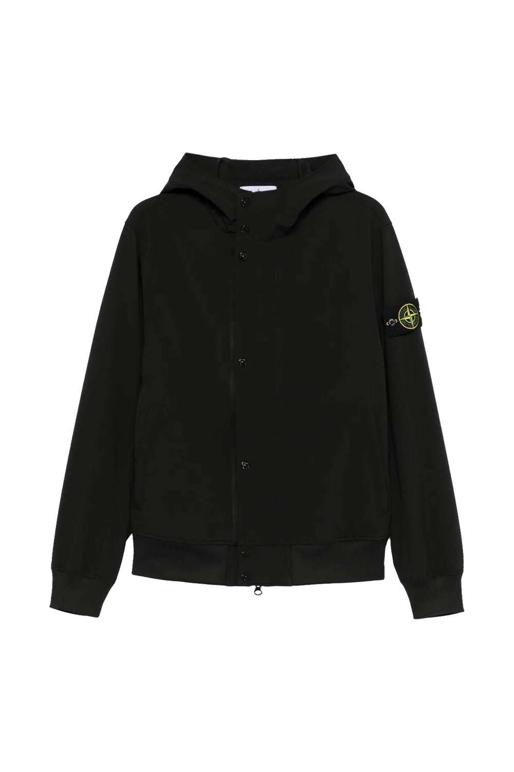 Stone Island gubbino in tessuto tecnico antipioggia con cappucio 