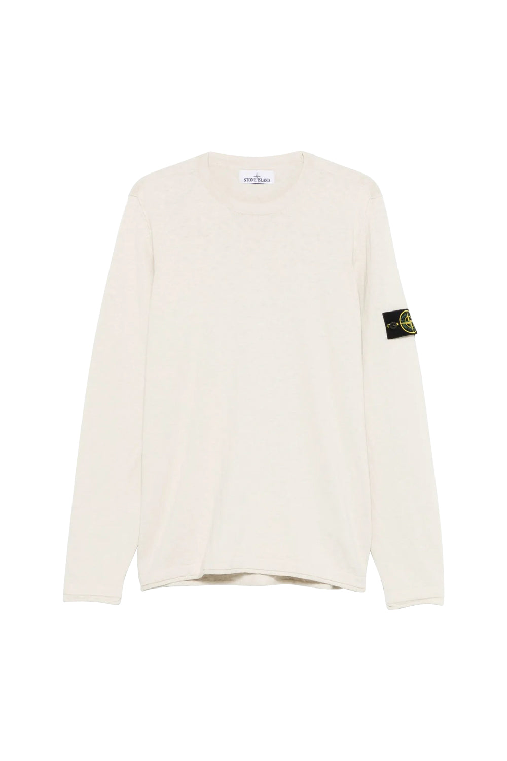 Stone Island pullover in cotone con logo 