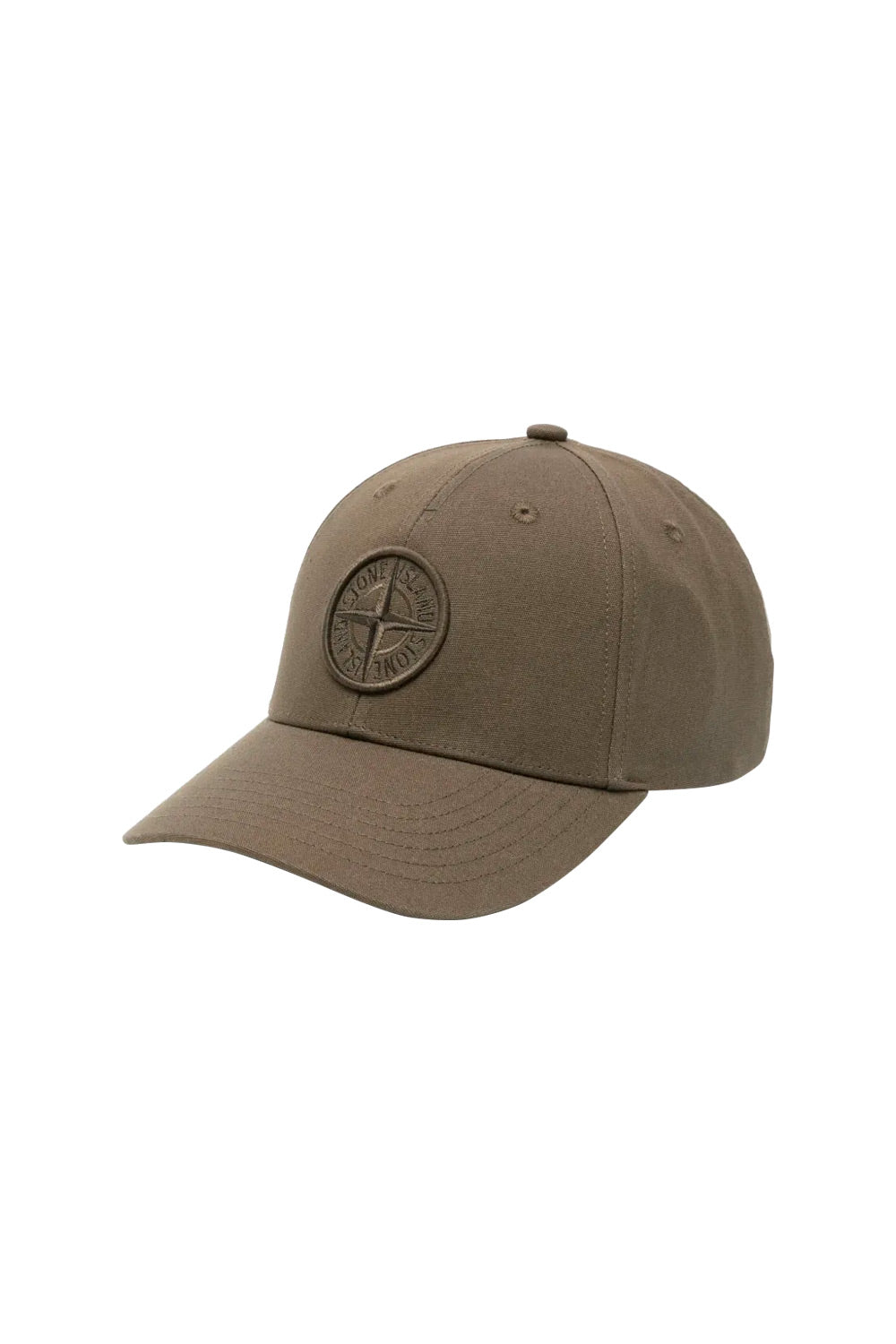 Stone Island berretto baseball in rep di cotone con logo 