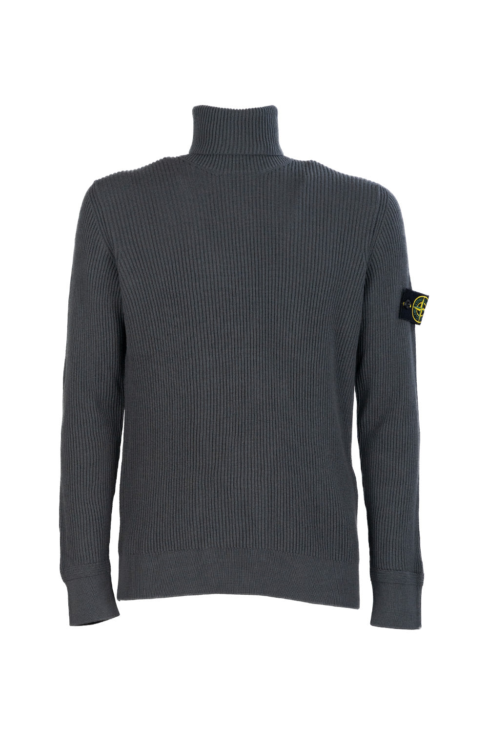 Stone Island pullover in lana vergine a collo alto 