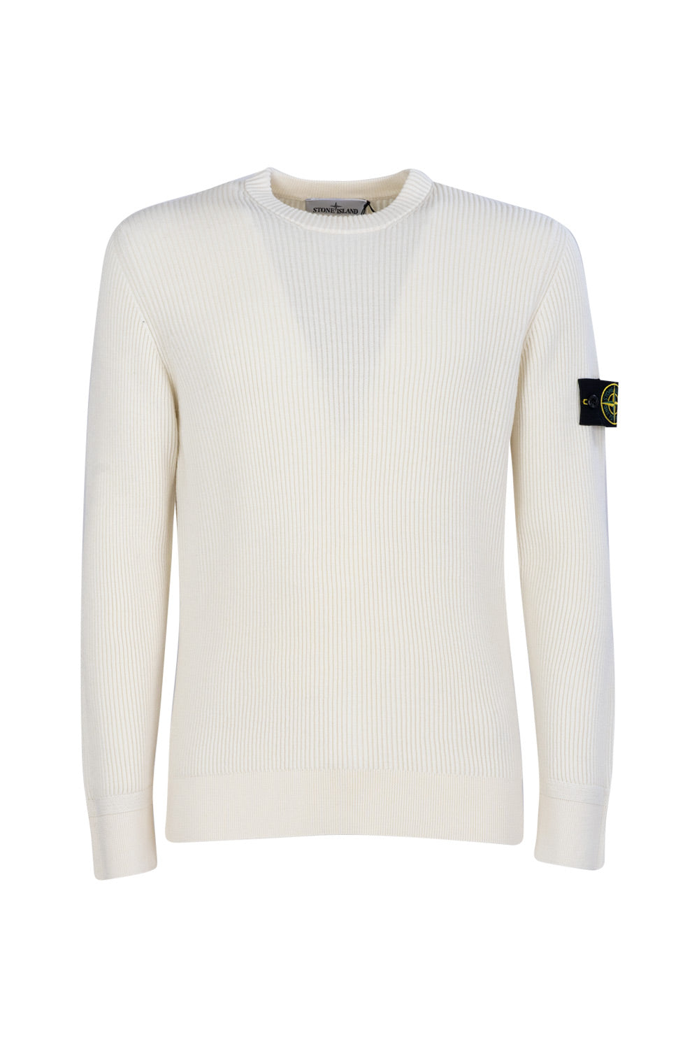 Stone Island pullover in misto lana con logo 