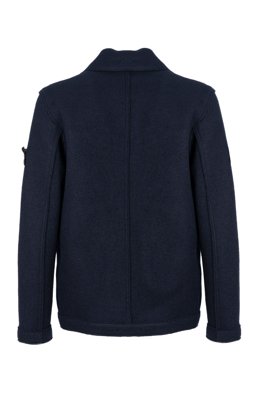 Stone Island caban doppiopetto in feltro di lana 