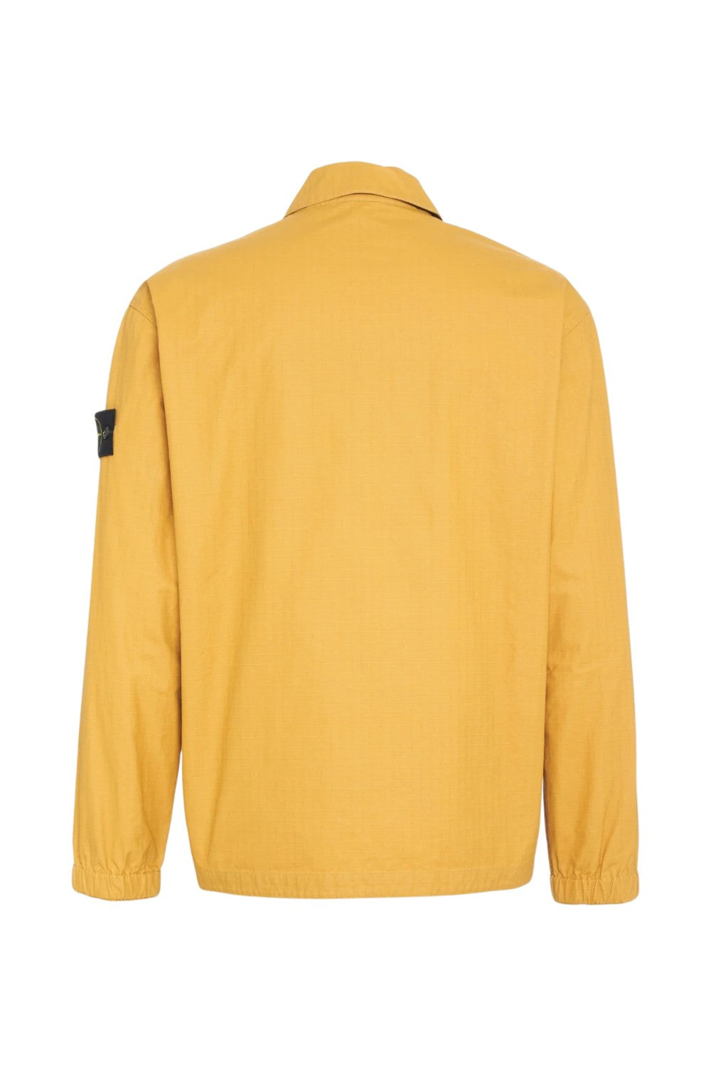 Stone Island giacca camicia in ripstop di cotone con logo 