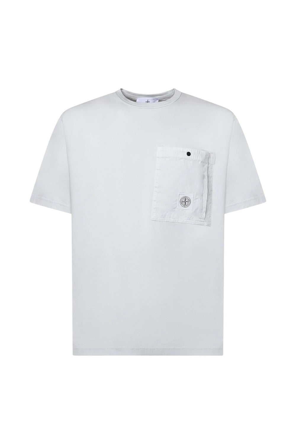 Stone Island T-shirt in jersey di cotone biologico con taschino 