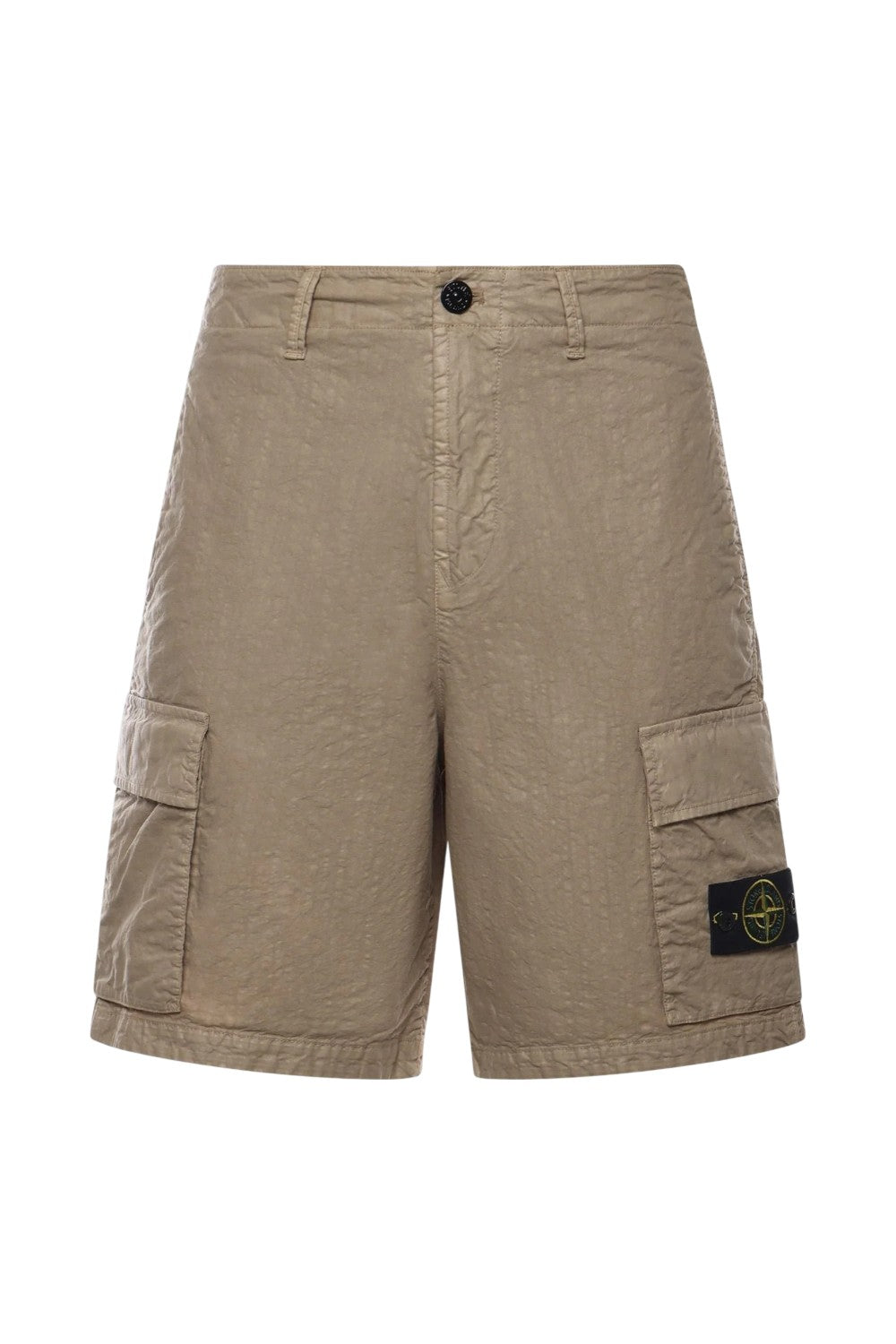 Stone Island bermuda in nylon panama con tasche cargo 