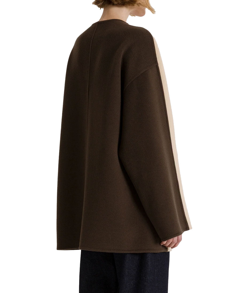 Cappotto Alberta Ferretti donna A06056659 avorio marrone 
