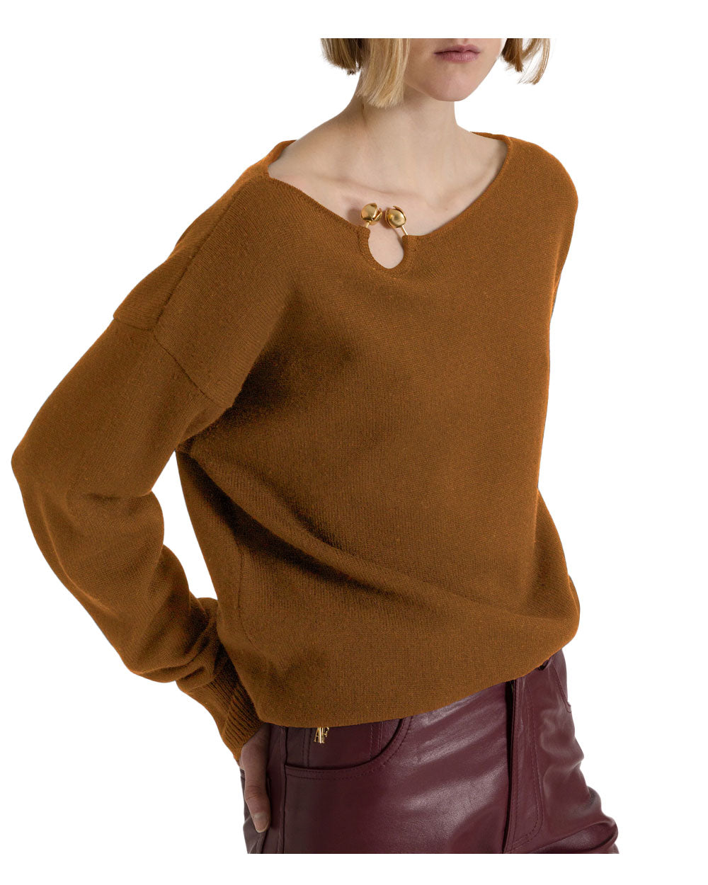 Maglione Alberta Ferretti donna A09056603 marrone 