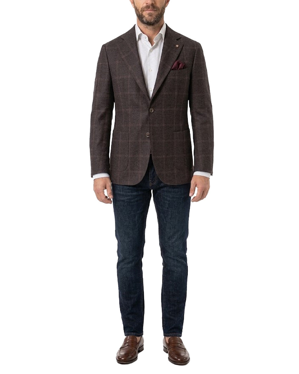 Giacca uomo BARBA NAPOLI JCKACTIVE58040 Marrone 