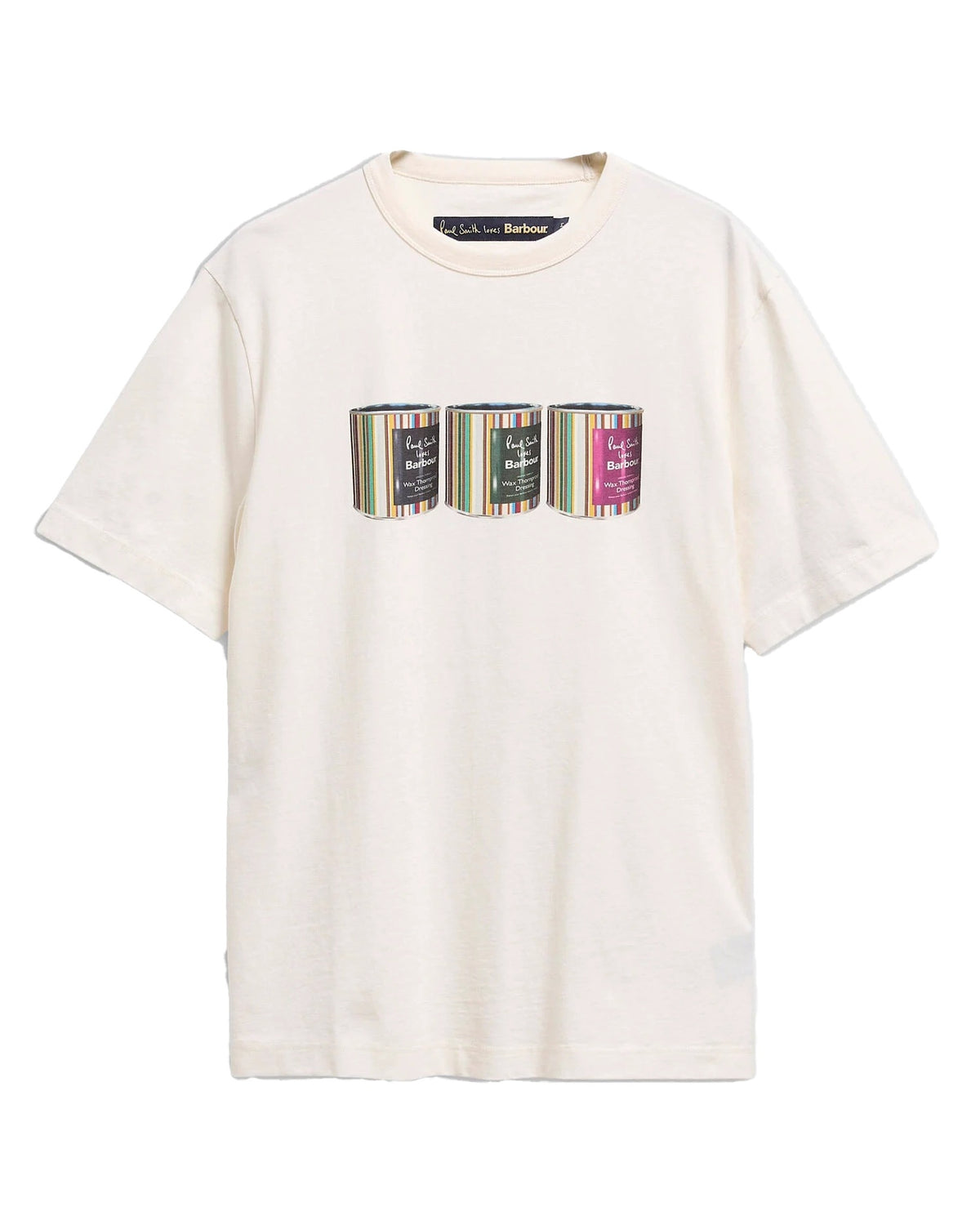 T-shirt Barbour uomo MTS1697WH32L panna 