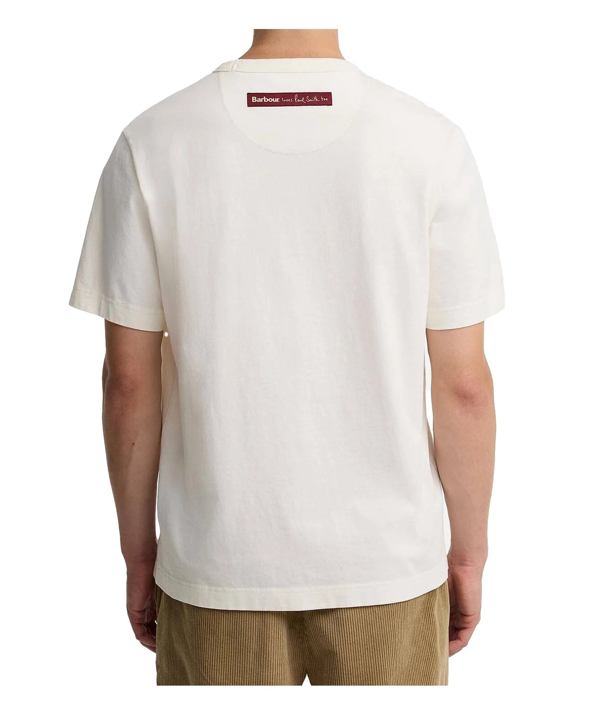 T-shirt Barbour uomo MTS1697WH32L panna 