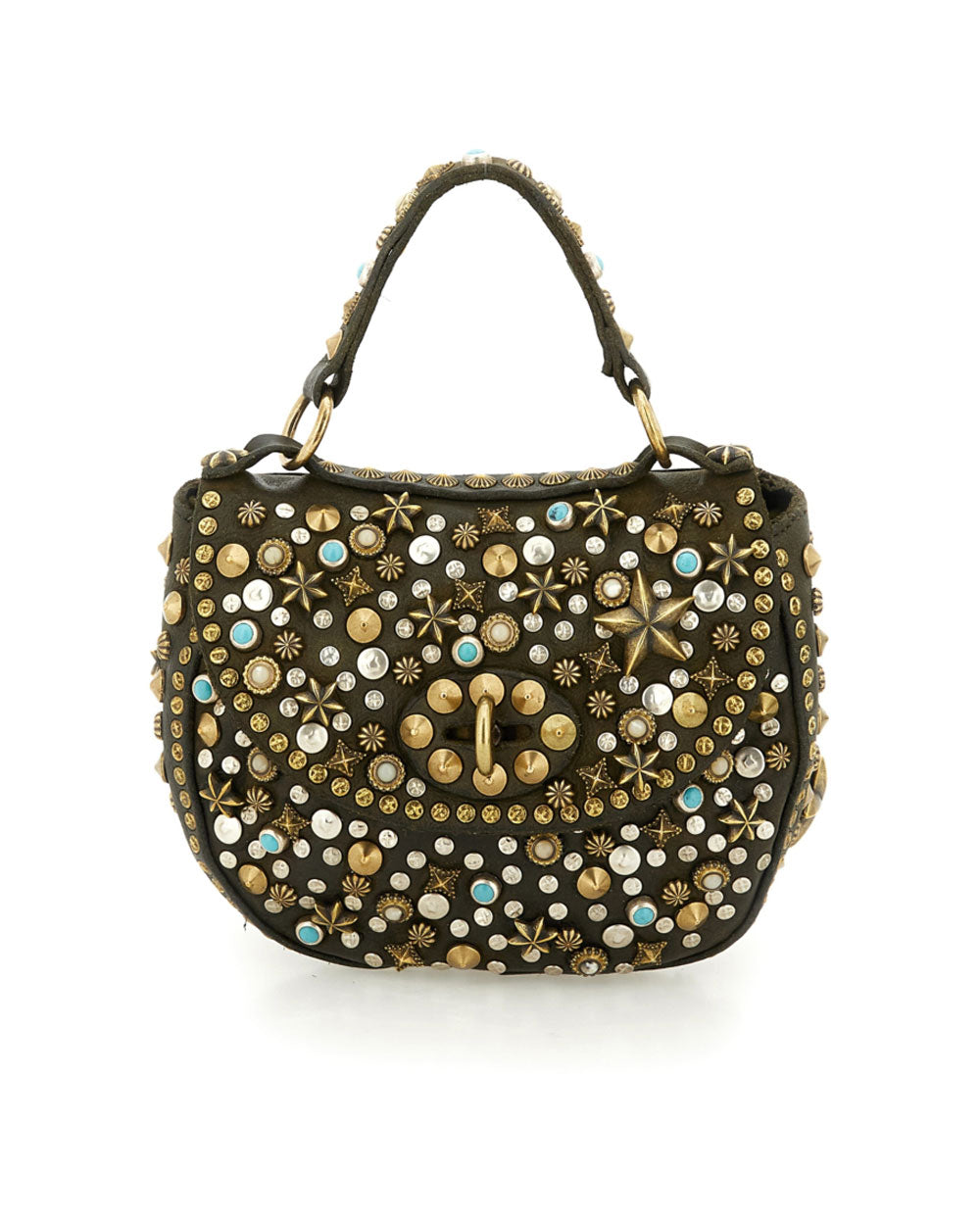 Borsa Campomaggi donna C036060ND X3159 Poppi verde militare<BR/> 