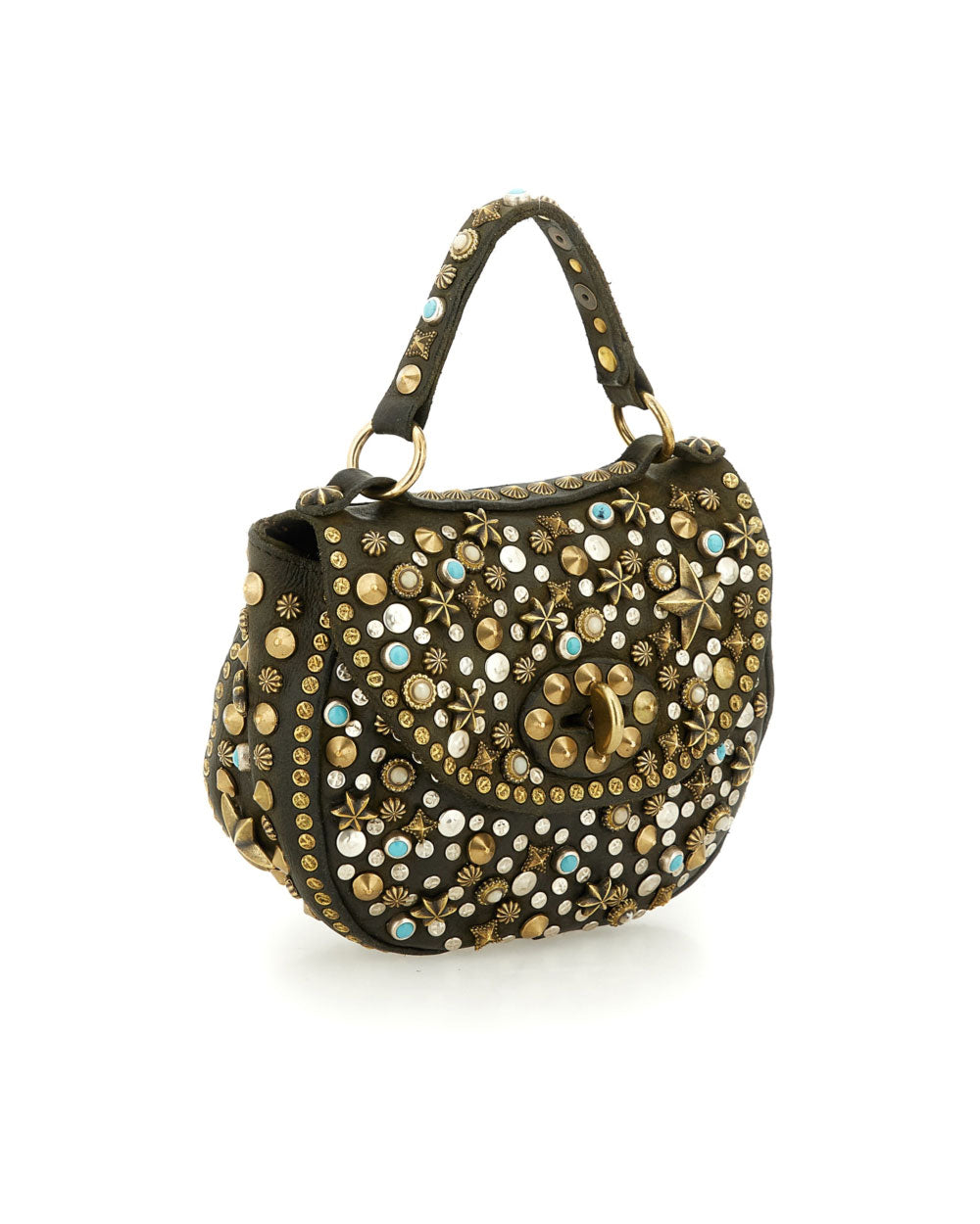 Borsa Campomaggi donna C036060ND X3159 Poppi verde militare<BR/> 