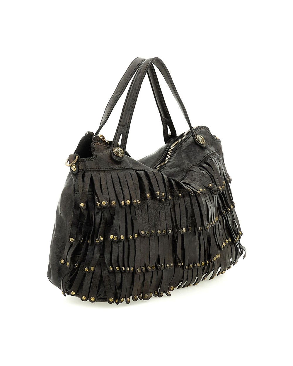 Borsa Campomaggi donna C042520ND X3142 Orbetello grigia<BR/><BR/> 