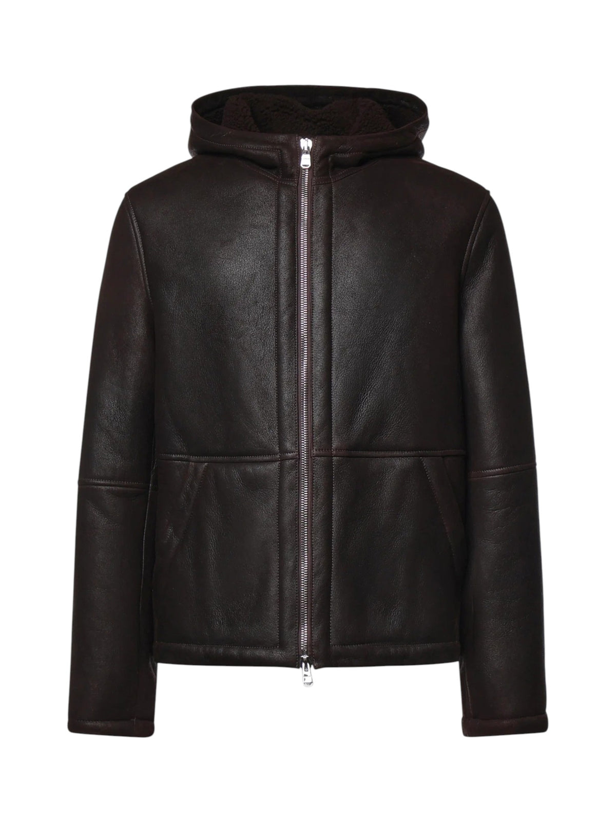 Giacca uomo Dondup JU027 PL0547U XXX737 con cappuccio Marrone 