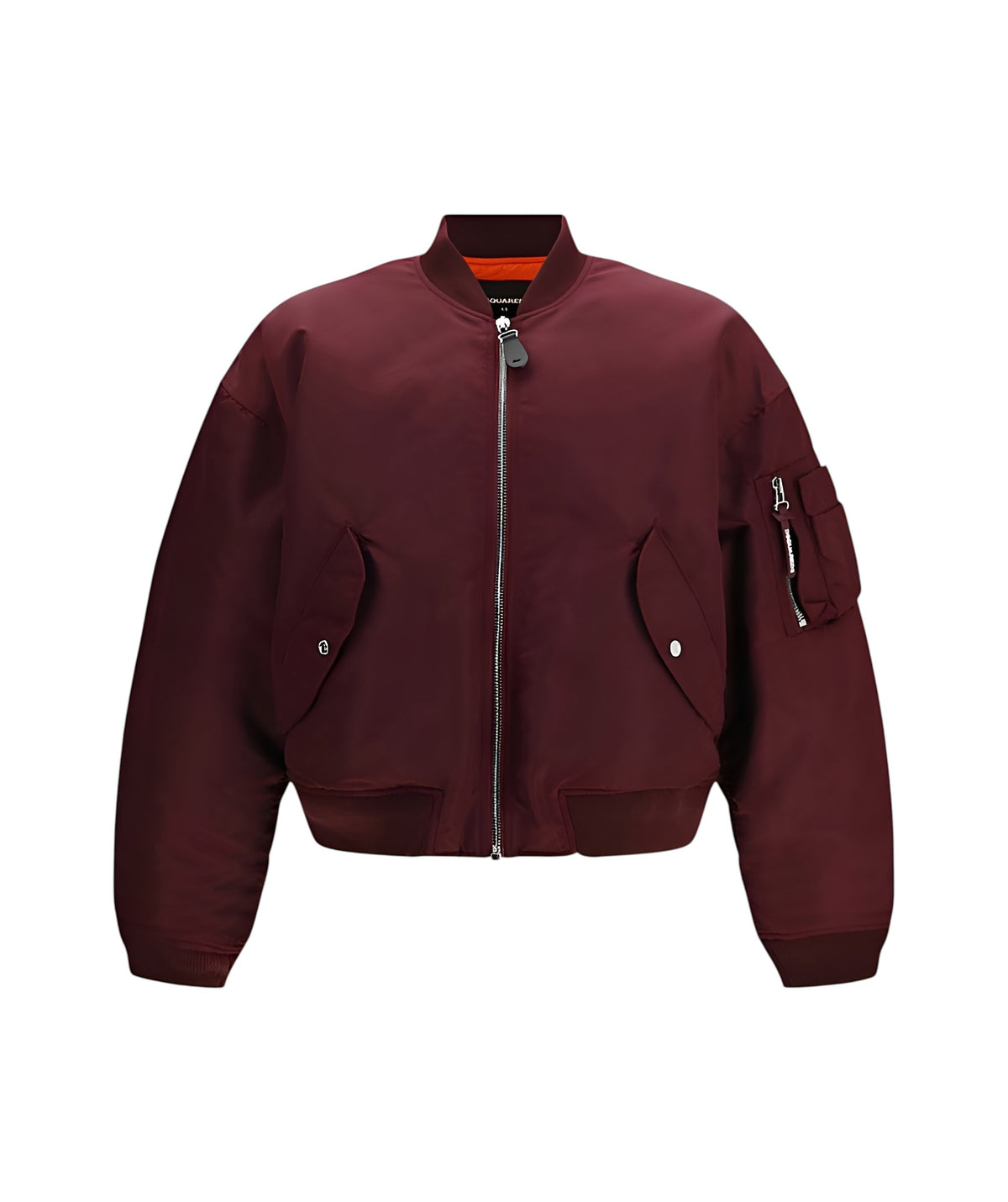 Bomber uomo Dsquared2 S74AM1744D35546392 80s Nylon Bordeaux 