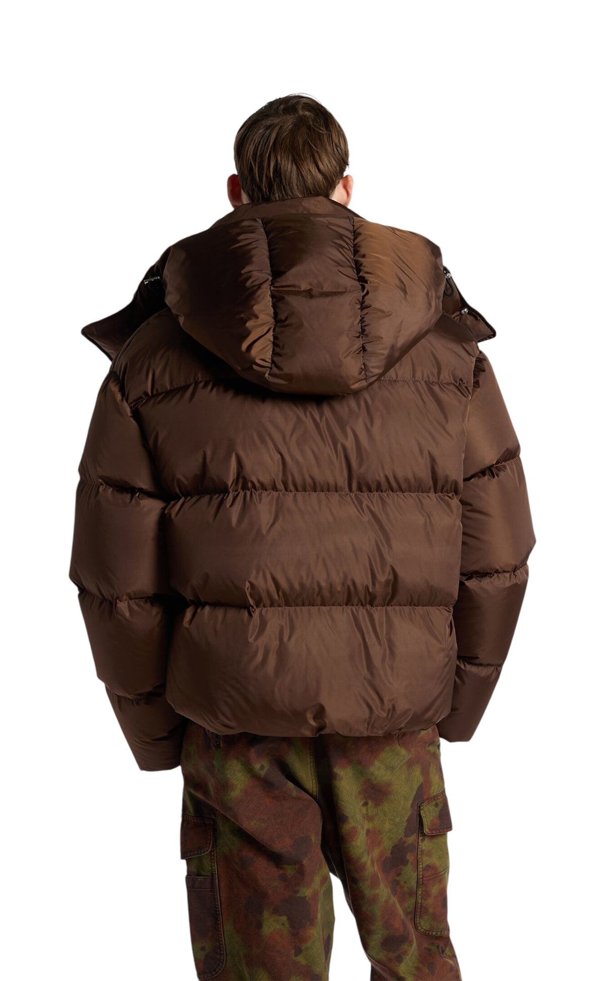 Piumino uomo Dsquared2 S74AM1753S53817141 Basic Marrone 
