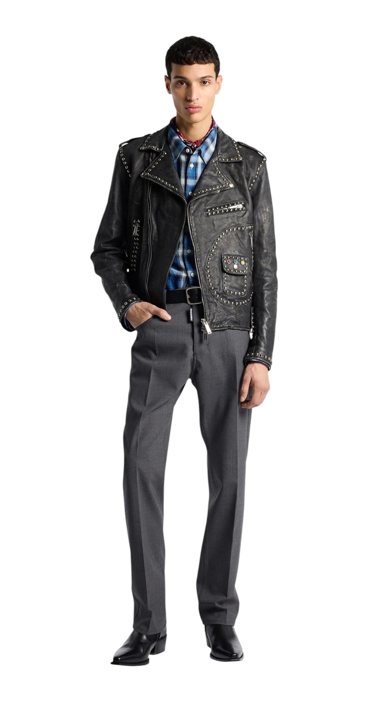 Pantaloni uomo Dsquared2 S74LB2012 S40320860 Tailored2 642 Grigio 