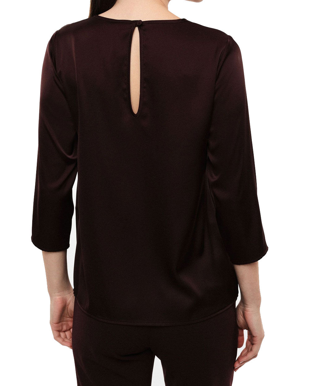 Blusa Imperial Donna CDP0MDG plum noir<BR/> 