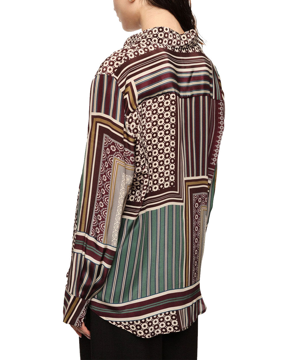 Camicia Imperial Donna CPH5MPU beige bordeaux<BR/> 