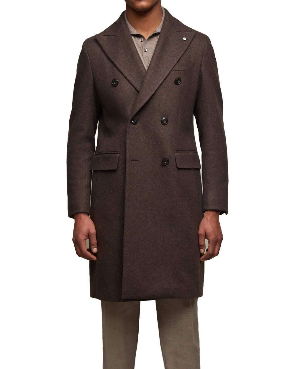 Cappotto L.B.M.1911 uomo 67503 7480 testa di moro 