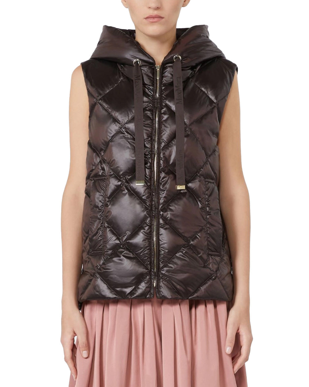 Gilet MAX MARA THE CUBE donna MTCTROPICO Marrone 