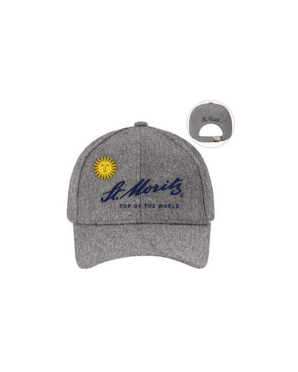 Cappello MC2 SAINT BARTH uomo BASEBALLFELT01741M Grigio 