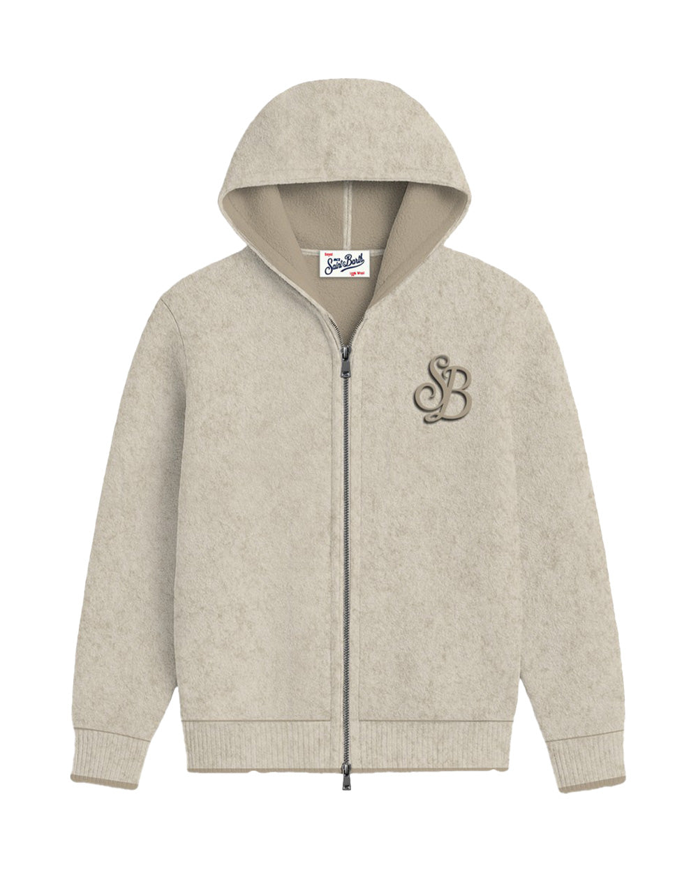 Felpa MC2 SAINT BARTH uomo RIDGEDOUBLEWOOL03215M Beige 