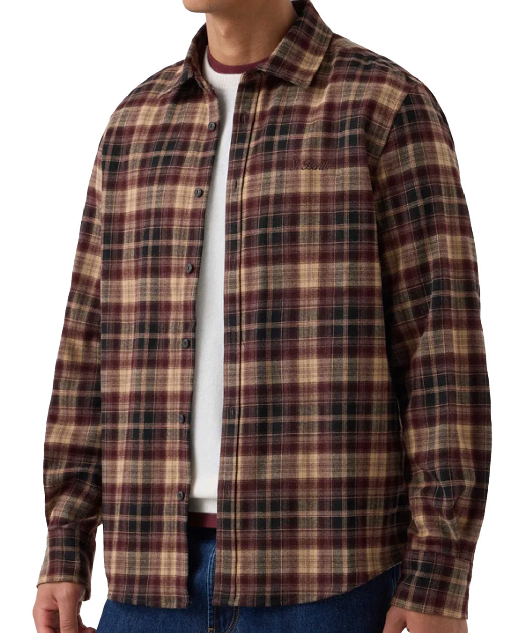 Camicia uomo MC2 SAINT BARTH SEEFELDFLANNEL00372M Marrone 