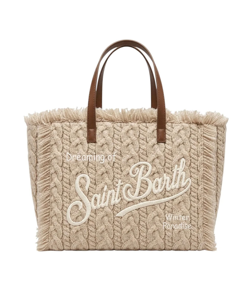 Borsa Mc2 Saint Barth donna Colette Wool beige<BR/> 