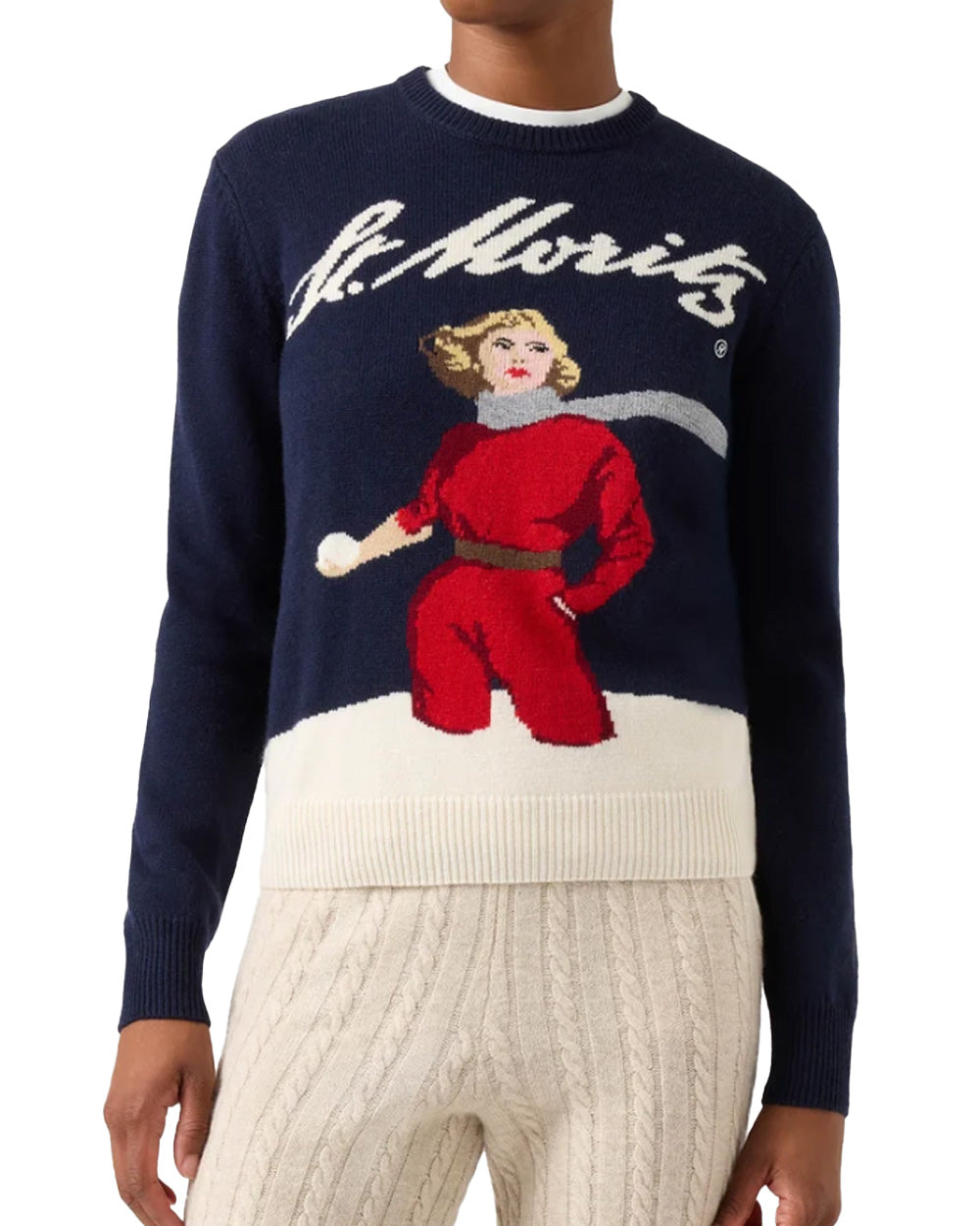 Maglione MC2 SAINT BARTH donna NEWQUEENC04432M Blu 