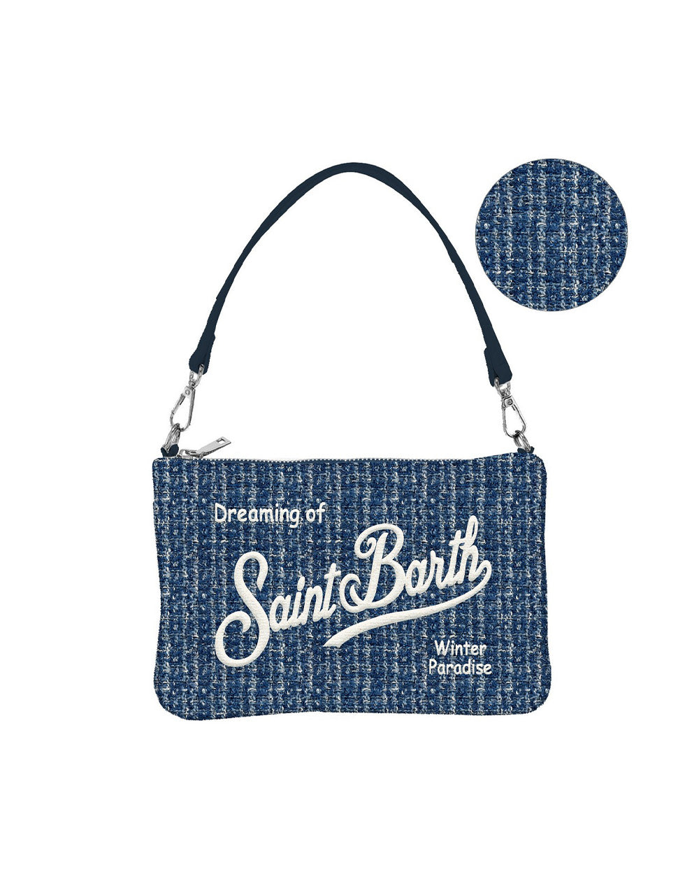 Pochette MC2 SAINT BARTH donna PARISIENNEMINITWEED00471M Blu 