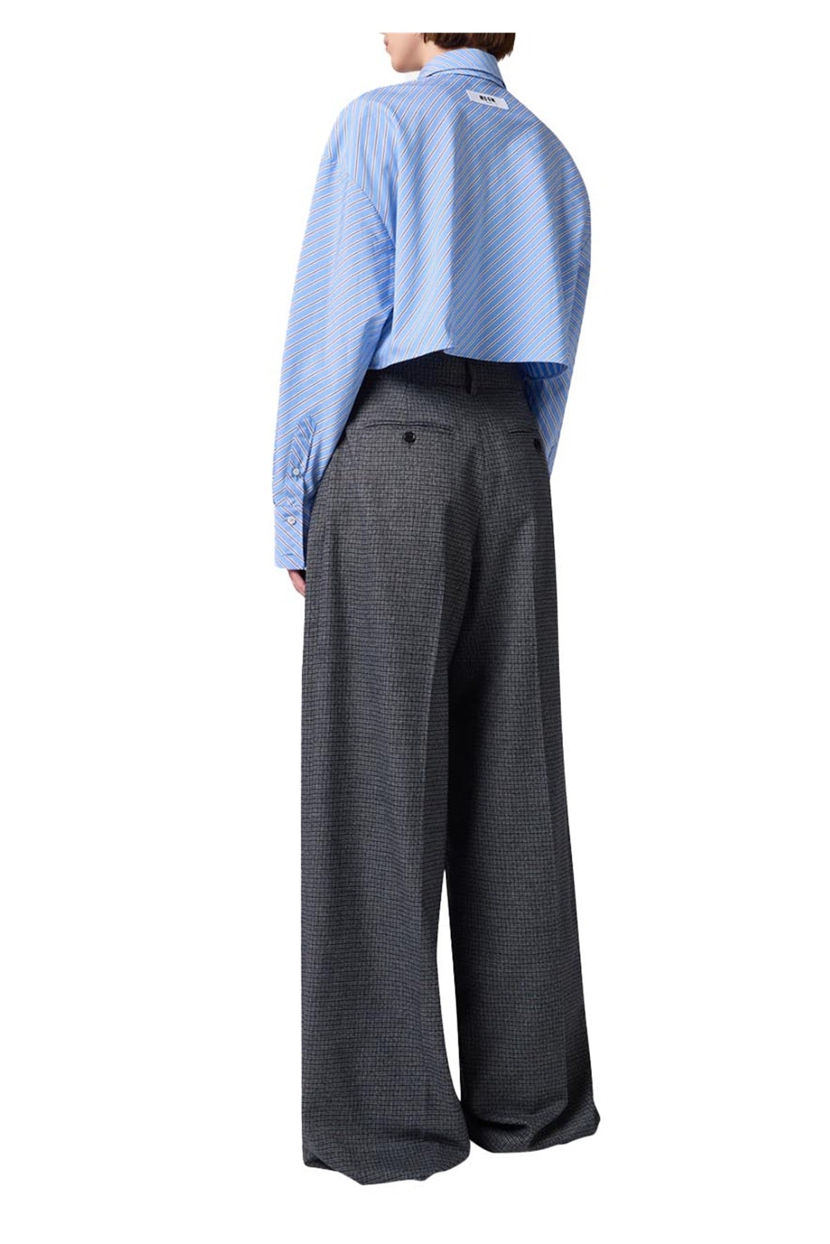 Pantalone donna MSGM 4141MDP04 267609 97  grigio flare 