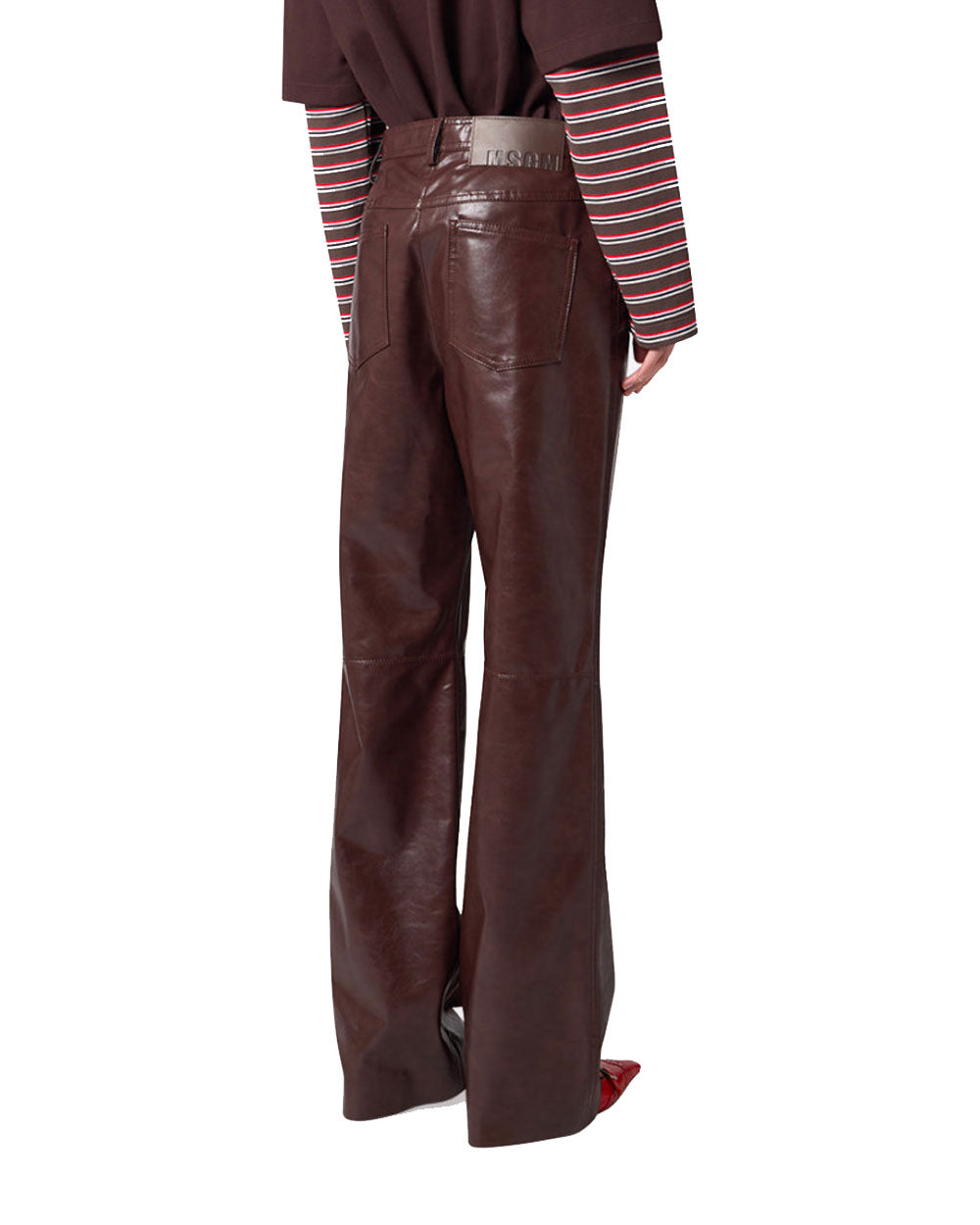 Pantalone MSGM donna 4141MDP06 marrone 
