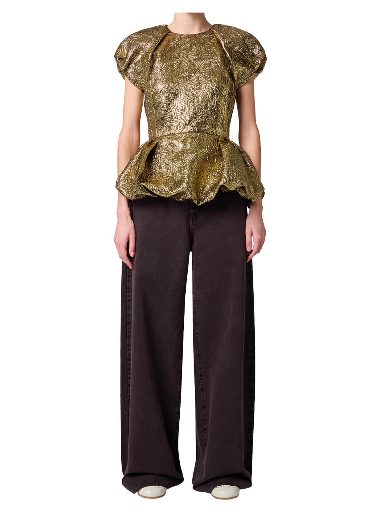 Pantalone MGSM donna 4141MDP230T 267759 30 burgundi 