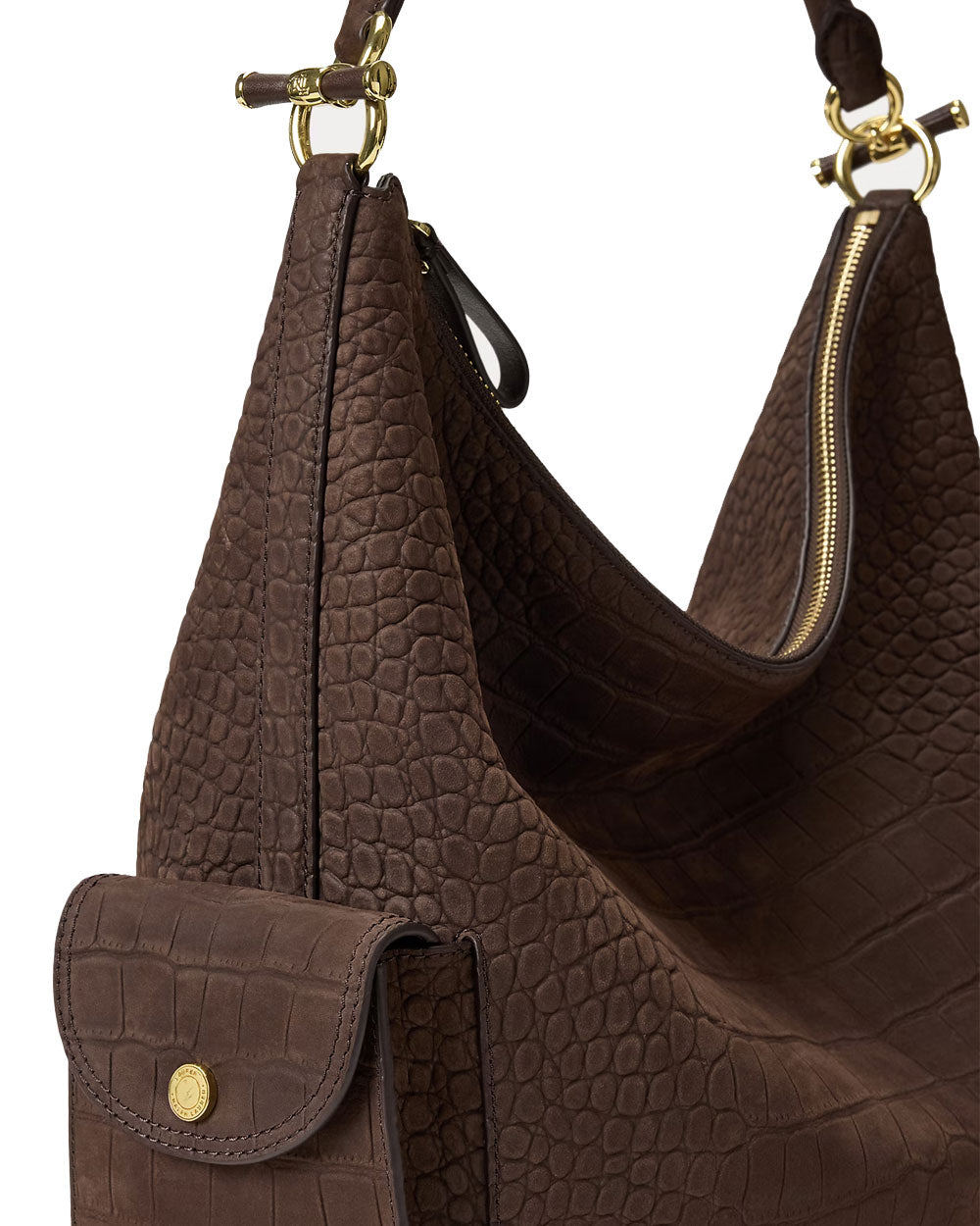 Borsa lauren donna 431P18458 marrone nabuk <BR/> 