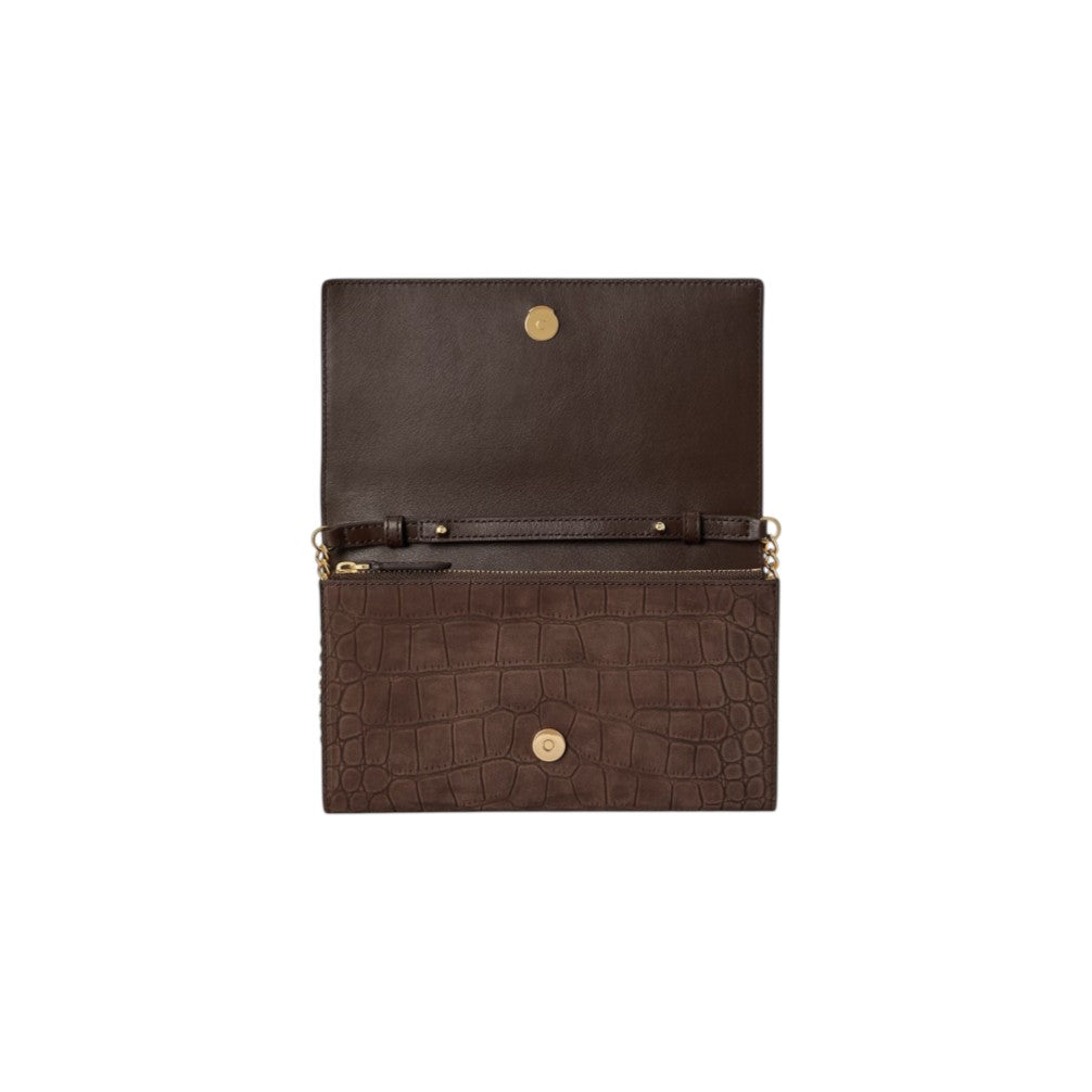 Borsa donna Ralph Lauren Adair II Wallet on a Chain Marrone 