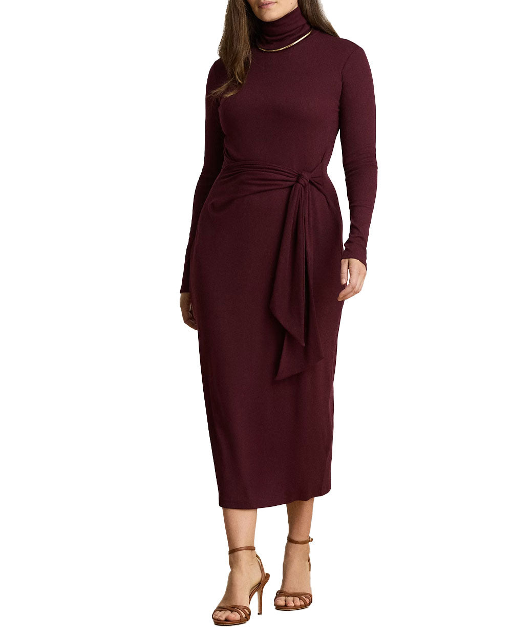 Abito donna Lauren 200980028 granata scuro <BR/> 