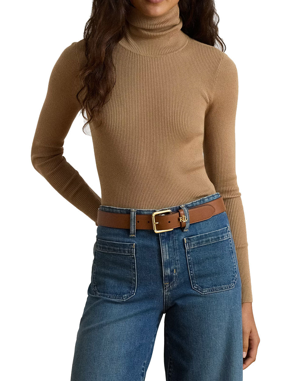 Maglia donna Polo Ralph Lauren 200B22258 cammello 