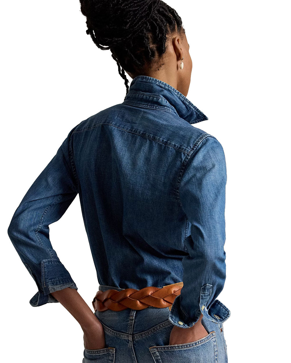 Camicia donna Polo Ralph Lauren 211969458 blu 
