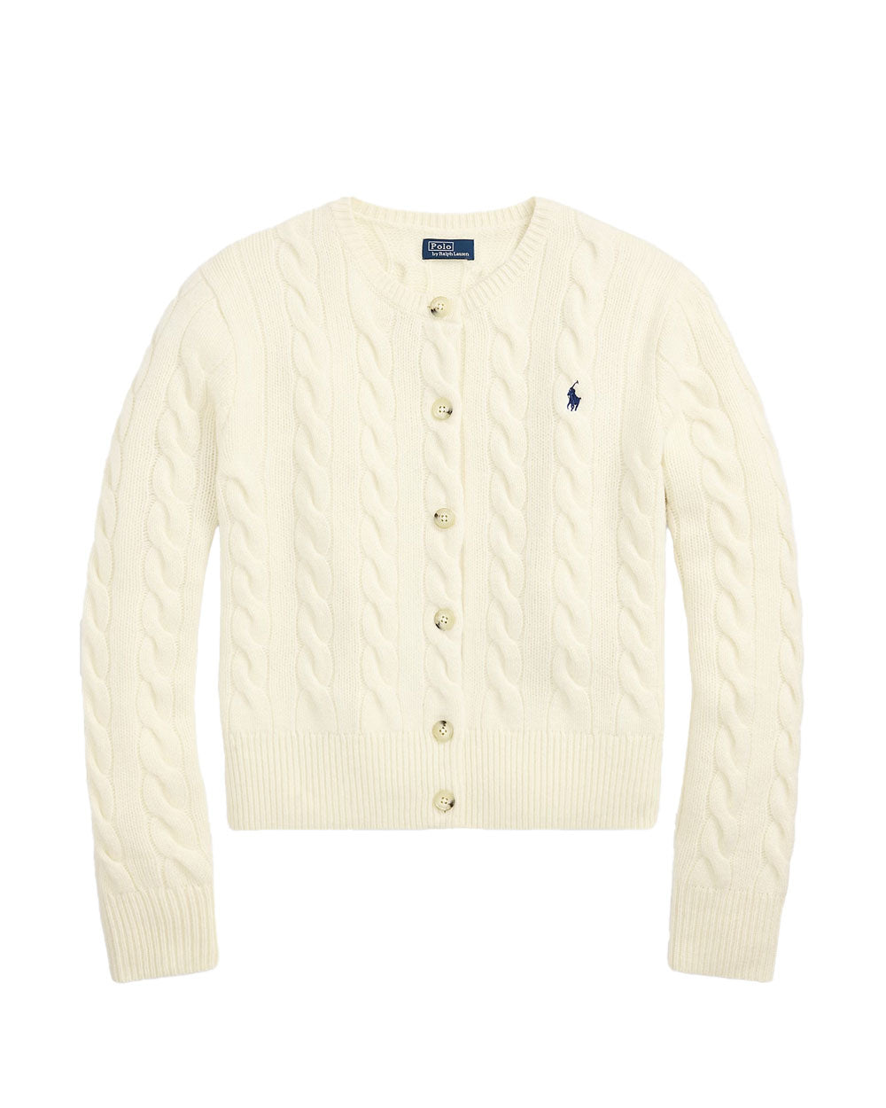 Cardigan donna Polo Ralph Lauren 211972104 crema 