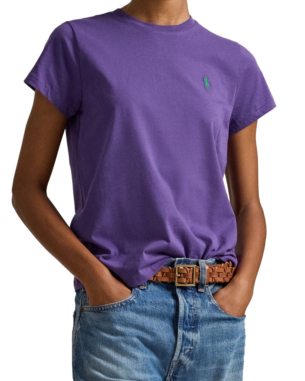T-shirt donna Polo Ralph Lauren 211B14605 viola 