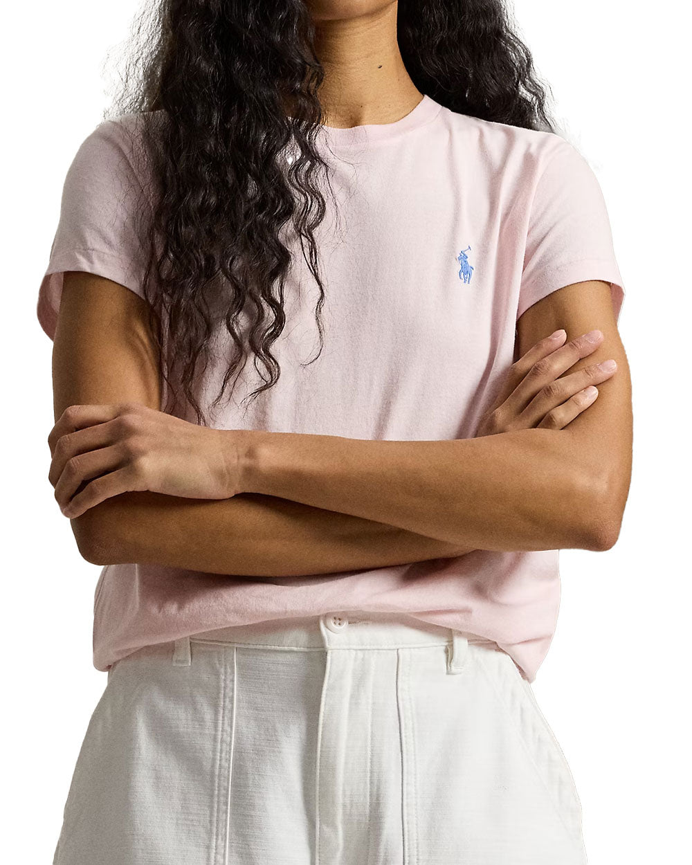 T-shirt donna Polo Ralph Lauren 211B14605 rosa 