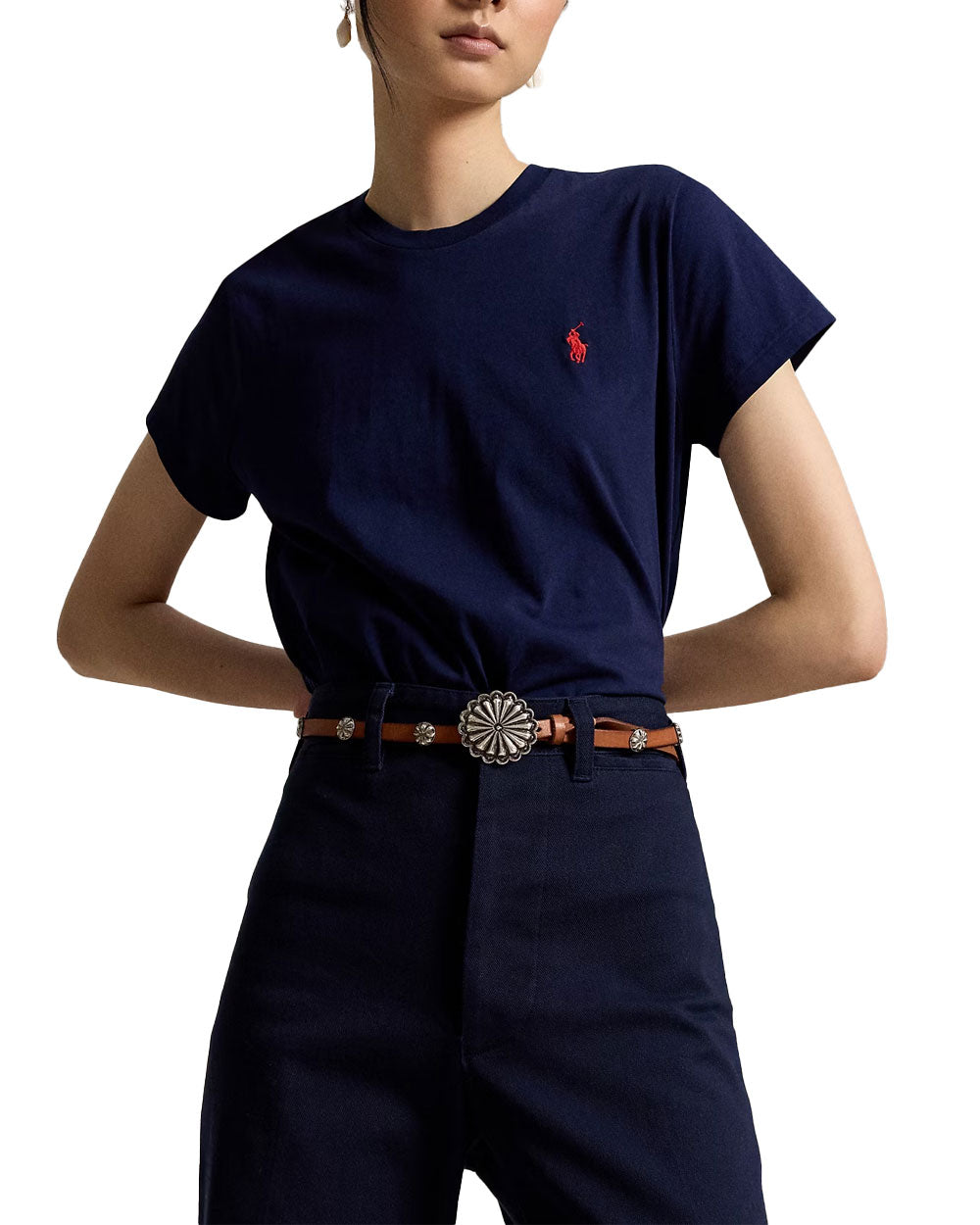 T-shirt donna Polo Ralph Lauren 211B14605 navy 