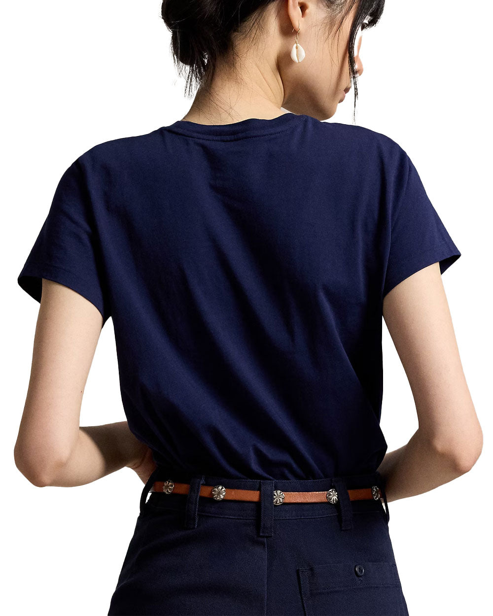 T-shirt donna Polo Ralph Lauren 211B14605 navy 