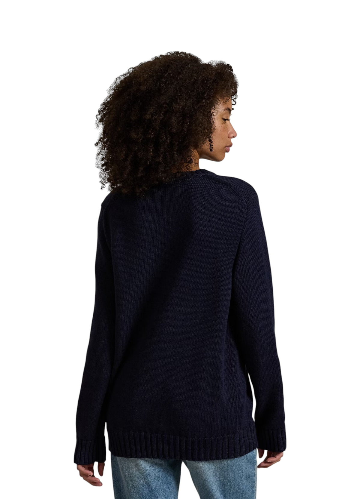 Maglia uomo Polo Ralph Lauren The Iconic Flag Jumper Blu Navy 
