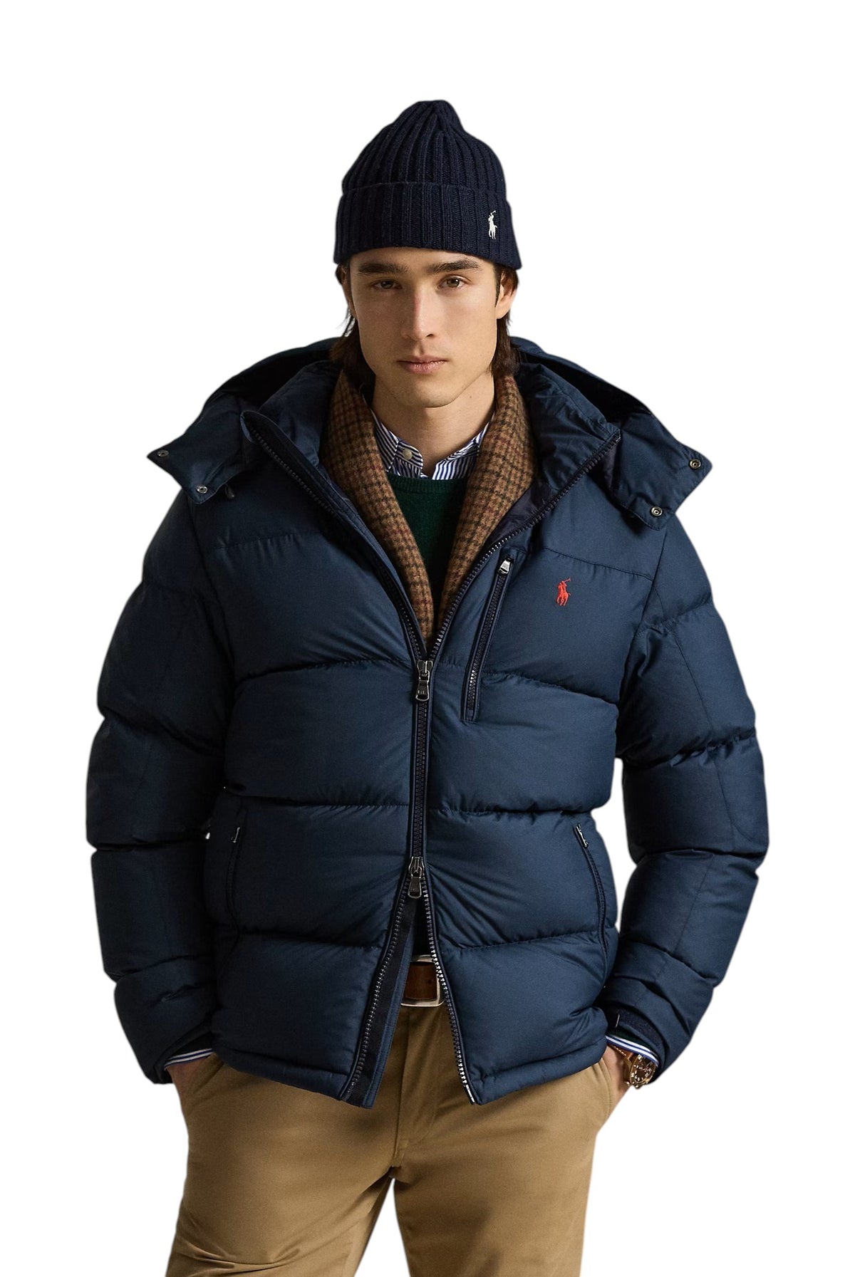 Piumino uomo Polo Ralph Lauren 710968278003 Gorham Blu Navy 