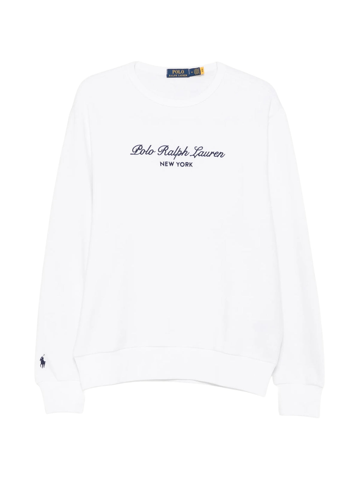 Felpa uomo Polo Ralph Lauren 710B26091002 girocollo Bianco 