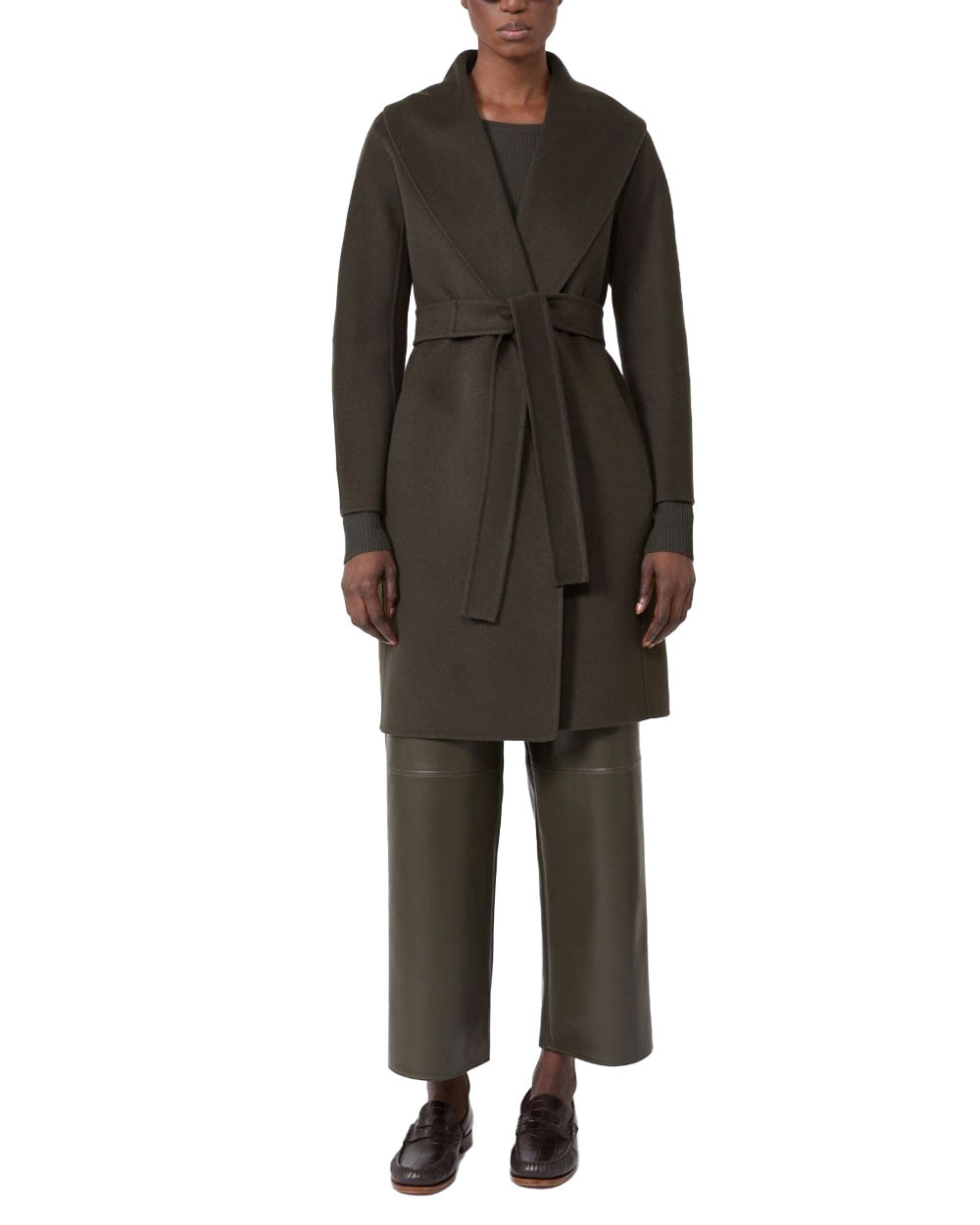 Cappotto 'S Max Mara donna MESSI kaki 