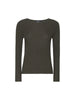 Maglia S Max Mara donna SMMDISEGNO005 grigio lana a coste