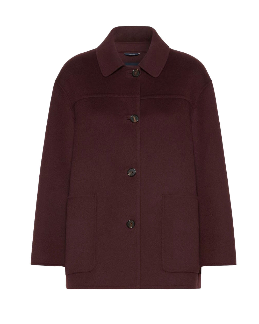 Capotto 'S Max Mara donna SMMGIUGNO bordeaux 